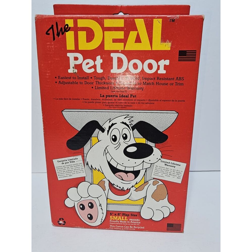 The IDEAL Pet Door Small 5"x 8" Flap Size Doggie Cats NEW in BOX dog cat
